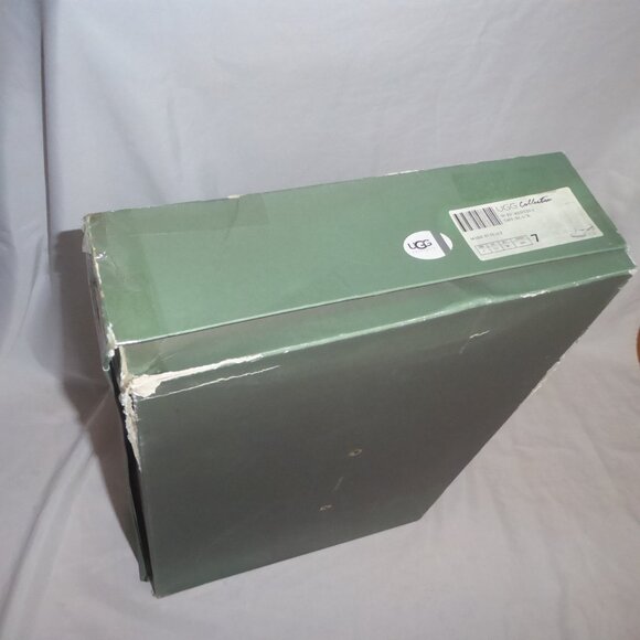 SOLD UGG Fiorentina Made In Italy Suede Thigh High Cuffable Wedge Heel Boots NIB - Picture 15 of 16